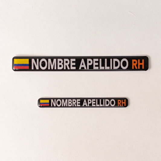 Stickers en Vinilo RESINADO. Versión PRO. Pack 2 GRANDES + 2 PEQUEÑOS.